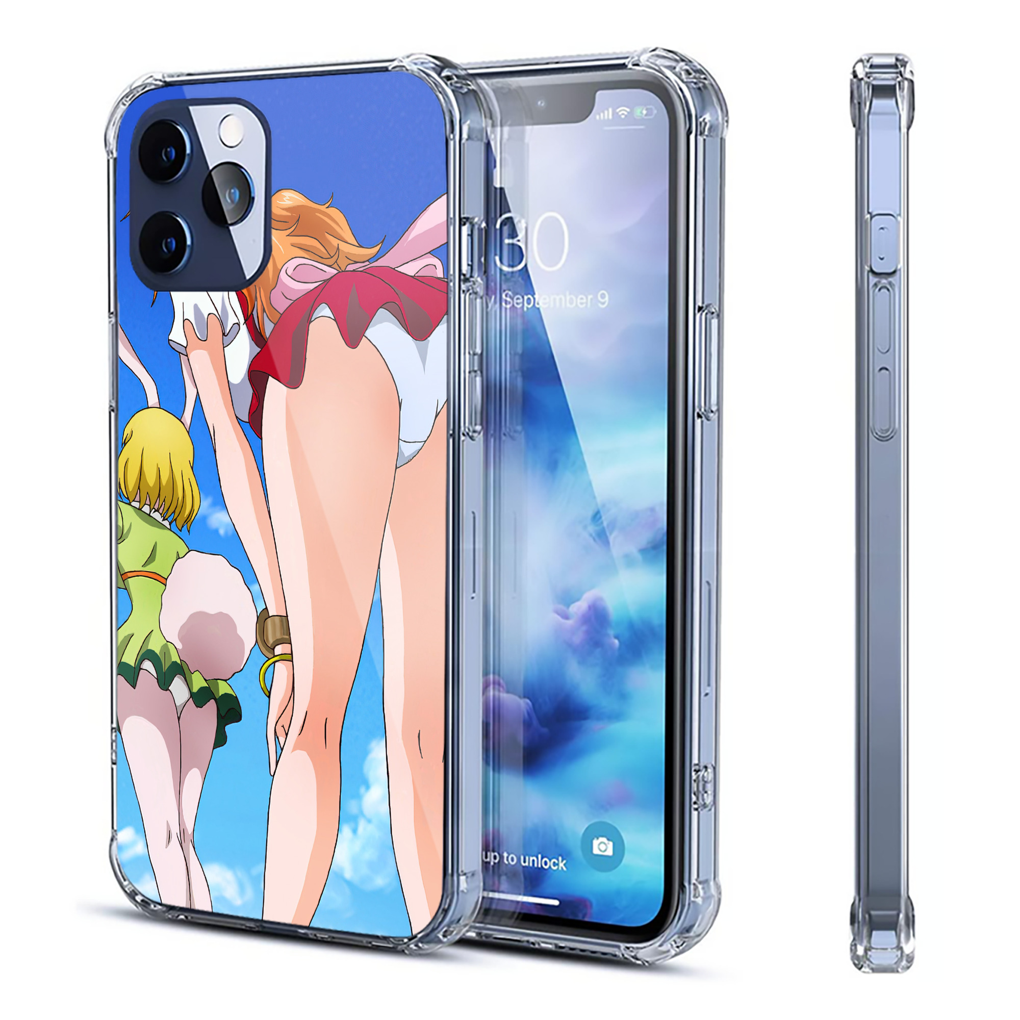 （画像用） ワンピース ONE PIECE 【iPhone 12シリーズ対応】透明スマホケース（クリアソフトケース）